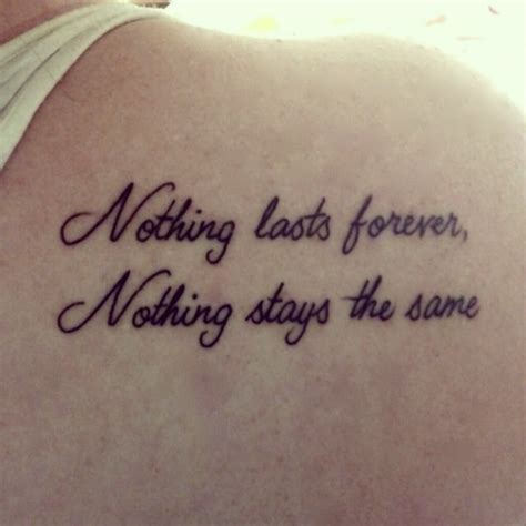 que significa nothing is forever